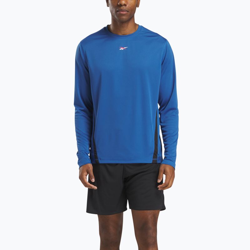 Longsleeve treningowy męski Reebok Id Train Energy Tech Tee twilight blue