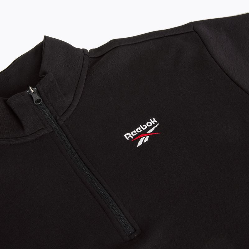 Bluza treningowa męska Reebok Identity Fleece 1/4 Zip black/white/vector red 3