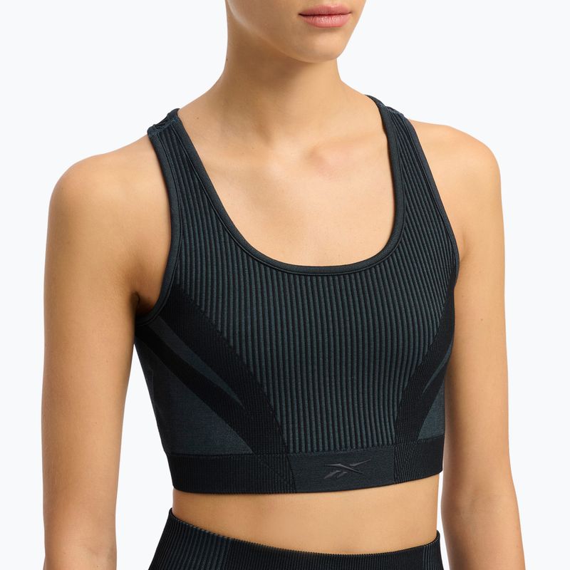 Biustonosz treningowy damski Reebok Rbk Lab Seamless black 4