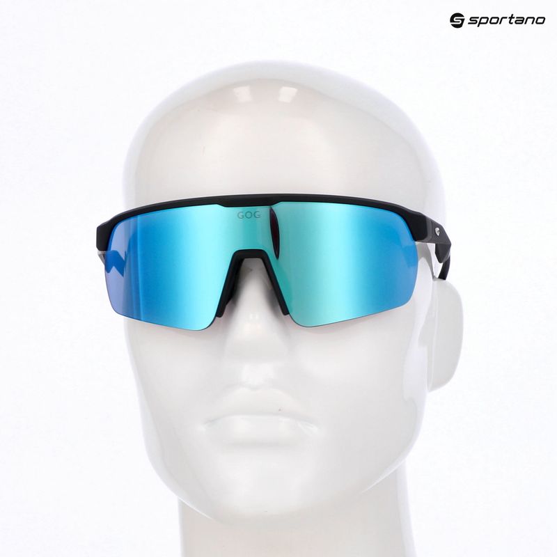 Okulary przeciwsłoneczne GOG Hervor matt black/reflex blue 5