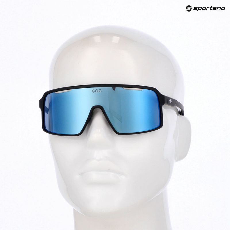 Okulary przeciwsłoneczne GOG Enki matt black/reflex white/blue 5