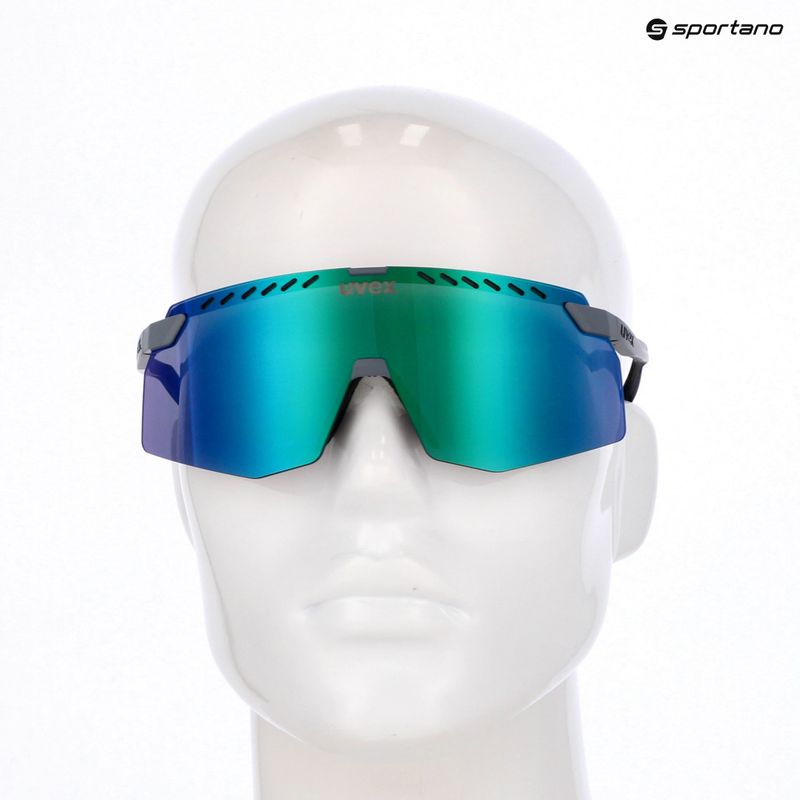Okulary przeciwsłoneczne UVEX Pace Stage grey matt/mirror green 7