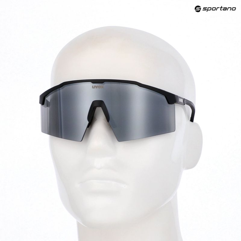 Okulary przeciwsłoneczne UVEX Flowline black matt/mirror silver 7