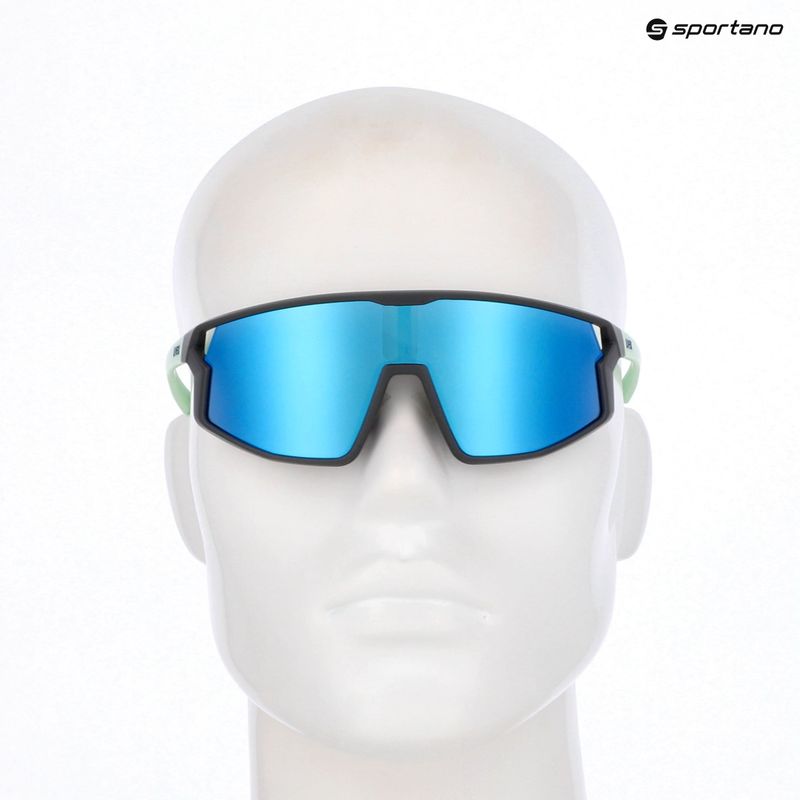 Okulary przeciwsłoneczne dziecięce UVEX Skyryse Jr grey/green matt/mirror blue 7