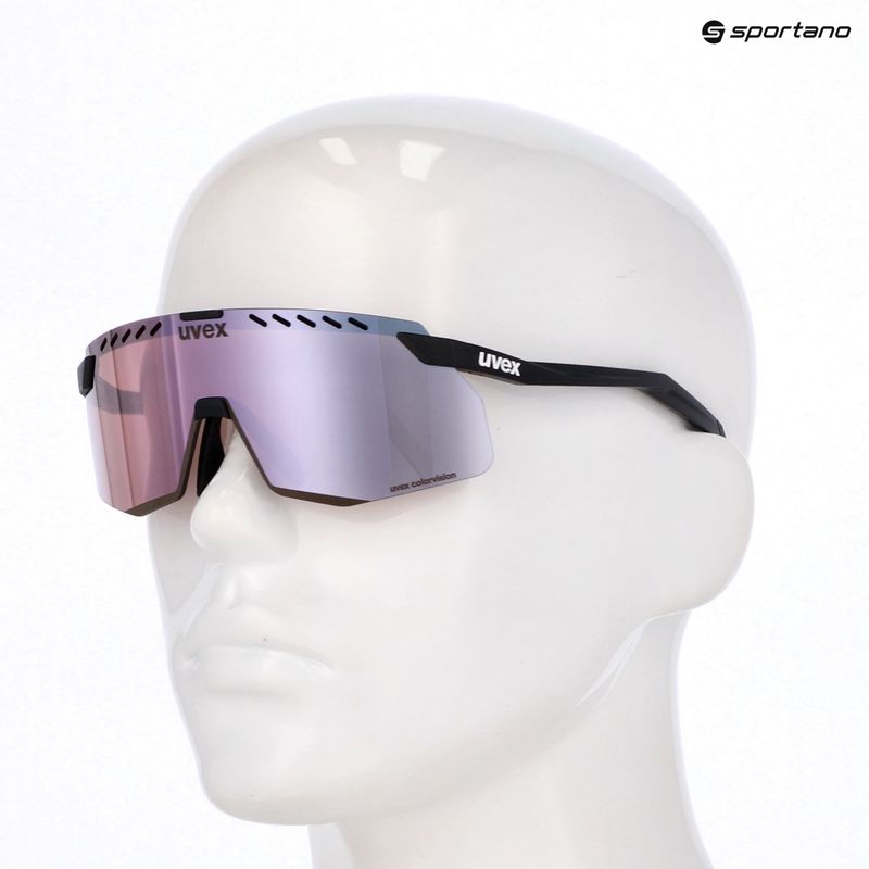 Okulary przeciwsłoneczne UVEX Pace Stage Small CV black matt/mirror pink 7