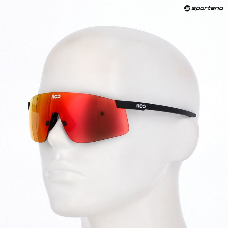 Okulary przeciwsłoneczne Koo Nova black matt/red mirror 9