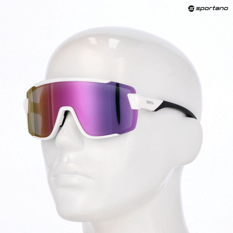 Okulary przeciwsłoneczne Smith Wildcat white/chromapop violet mirror/clear 5
