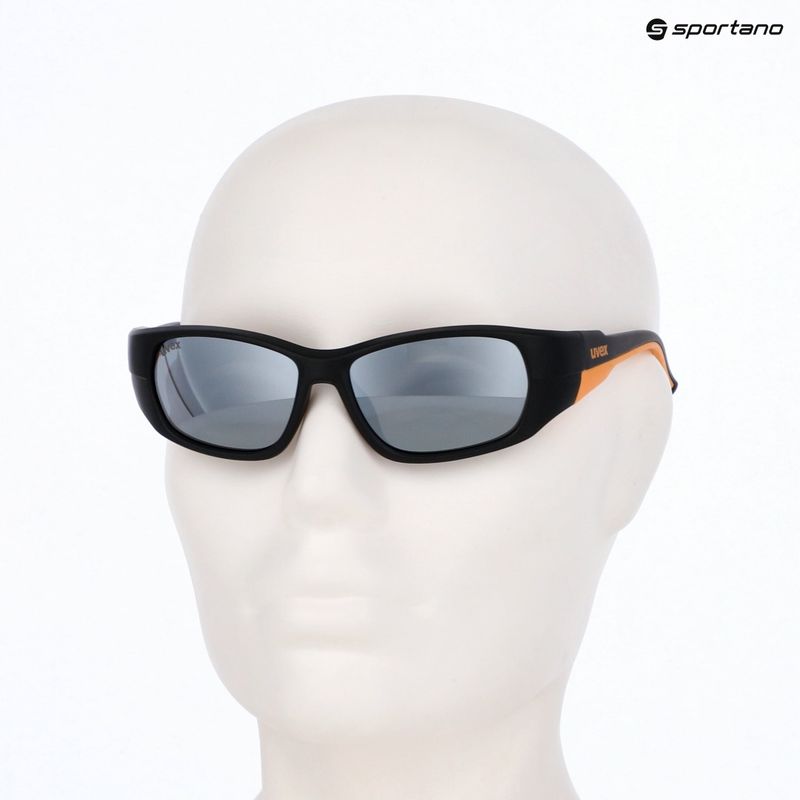 Okulary przeciwsłoneczne dziecięce UVEX Sportstyle 514 black matt/mirror silver 10
