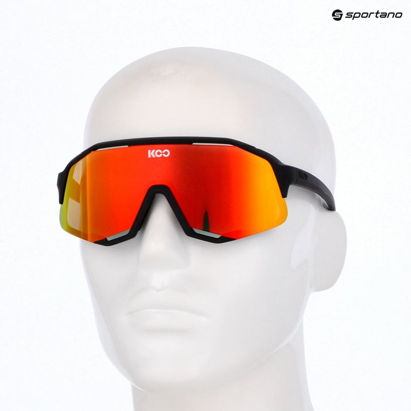 Okulary przeciwsłoneczne Koo Demos black matt/red mirror 6