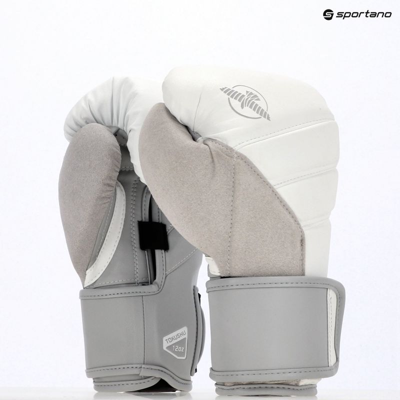 Rękawice bokserskie Hayabusa T3 white/grey 15