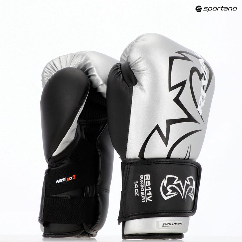 Rękawice bokserskie Rival RS11V Evolution silver 11