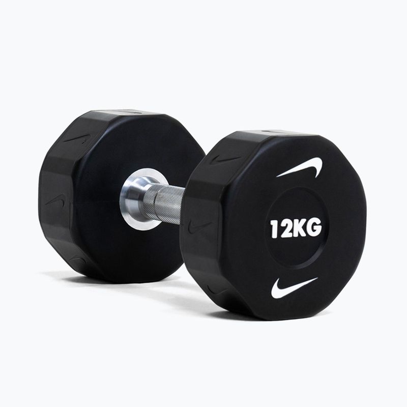 Hantel chromowany Nike Strength Pro Urethane Dumbbell 12 kg black/white 6