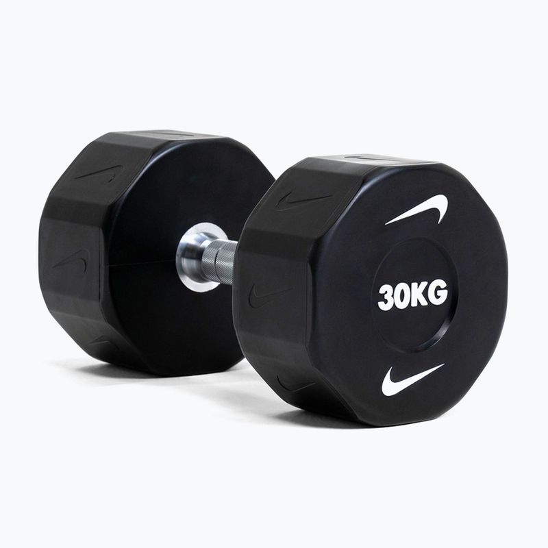 Hantel chromowany Nike Strength Pro Urethane Dumbbell 14 kg black/white 9