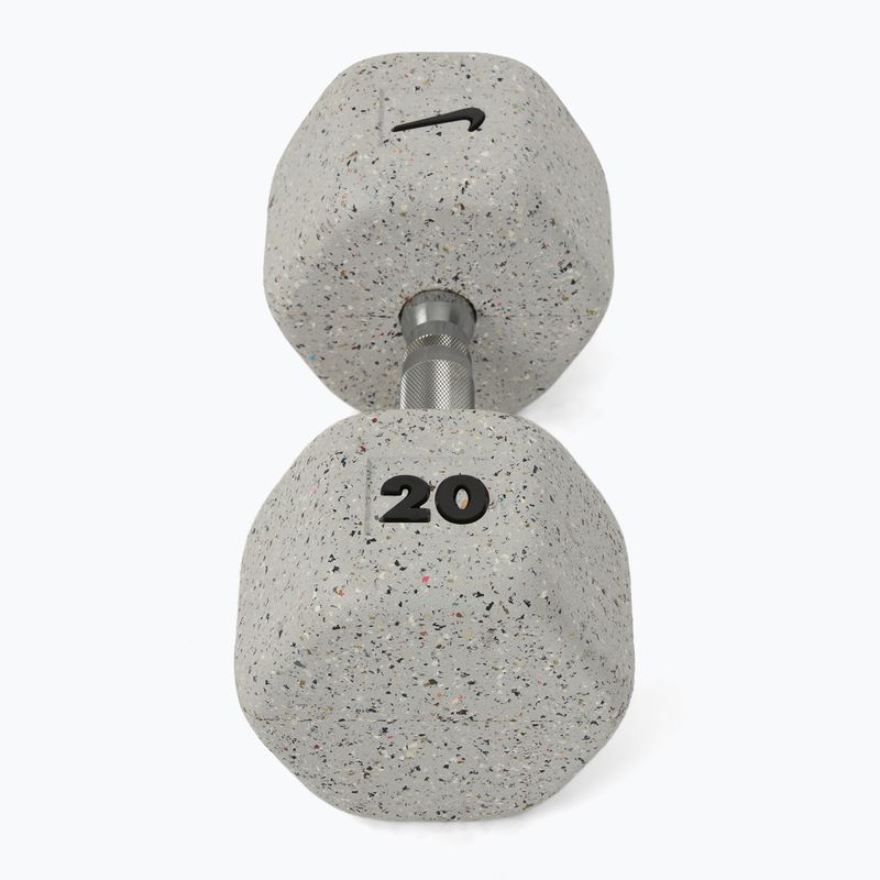 Hantel ogumowany Nike Strength Grind Hex Dumbbell 20 kg wolf grey 2