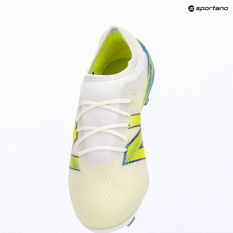 Buty piłkarskie dziecięce New Balance Furon Team V9 FG white/alkaline green 9