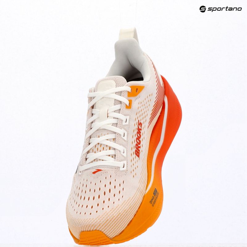 Buty do biegania męskie Brooks Ghost Max 4 white/orange/red 7