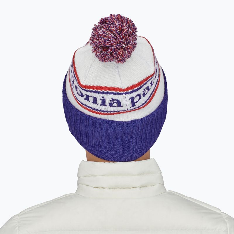 Czapka zimowa Patagonia Powder Town park stripe/viking blue 9