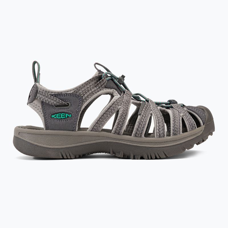 Sandały damskie KEEN Whisper medium grey/ peacock green 2