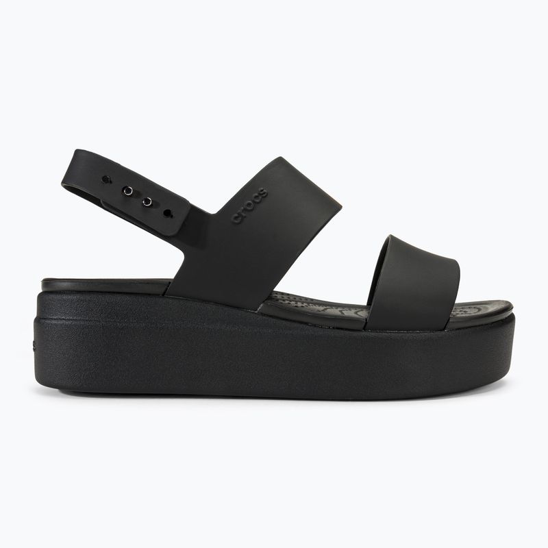Sandały damskie Crocs Brooklyn Low Wedge black/black 2