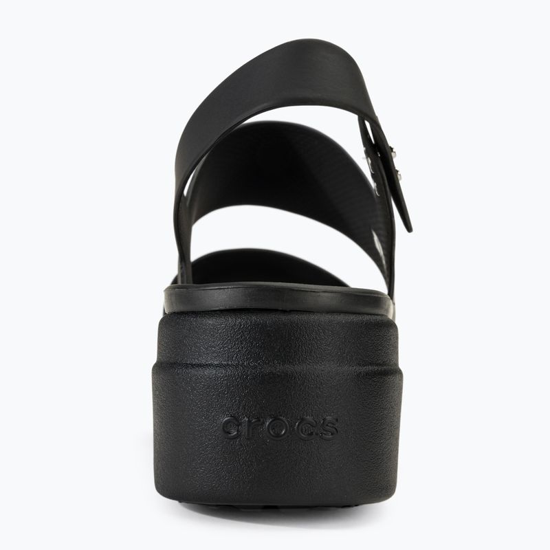 Sandały damskie Crocs Brooklyn Low Wedge black/black 6