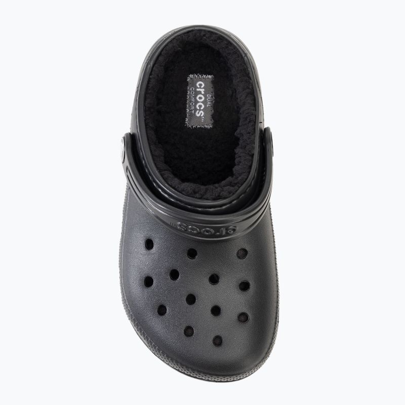 Klapki dziecięce Crocs Classic Lined Clog Kids black/black 6
