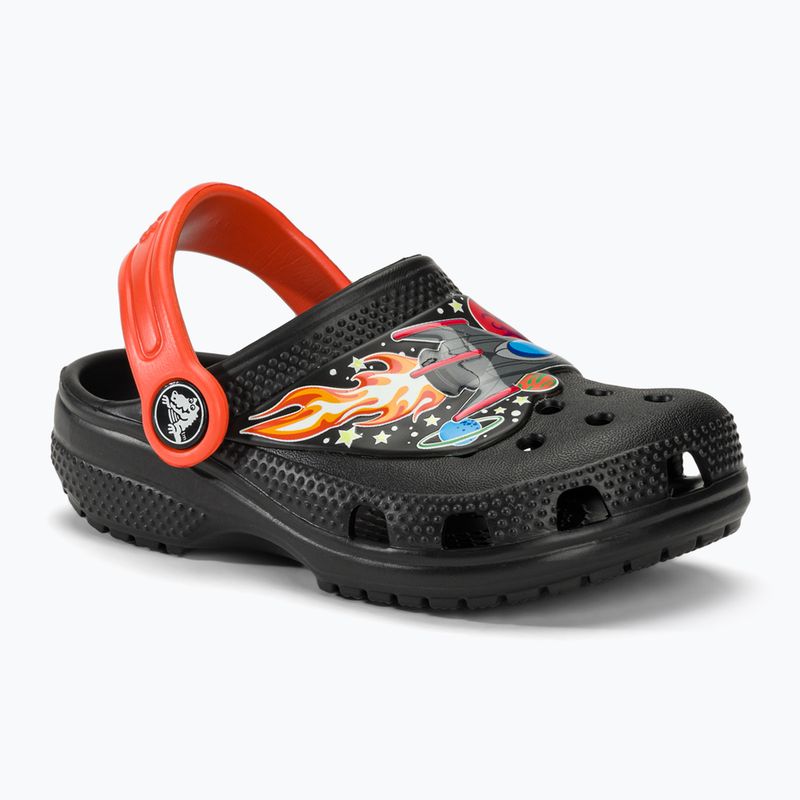 Klapki dziecięce Crocs Fun Lab I Am Space Clog black/tangerine 2