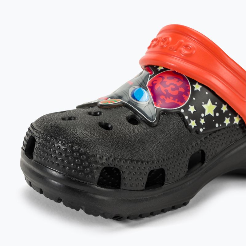 Klapki dziecięce Crocs Fun Lab I Am Space Clog black/tangerine 8