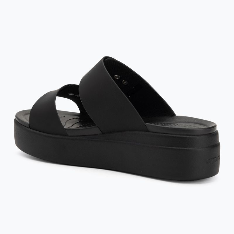 Klapki damskie Crocs Brooklyn Low Wedge black 3