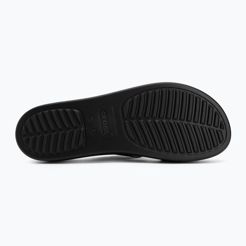 Klapki damskie Crocs Brooklyn Low Wedge black 4