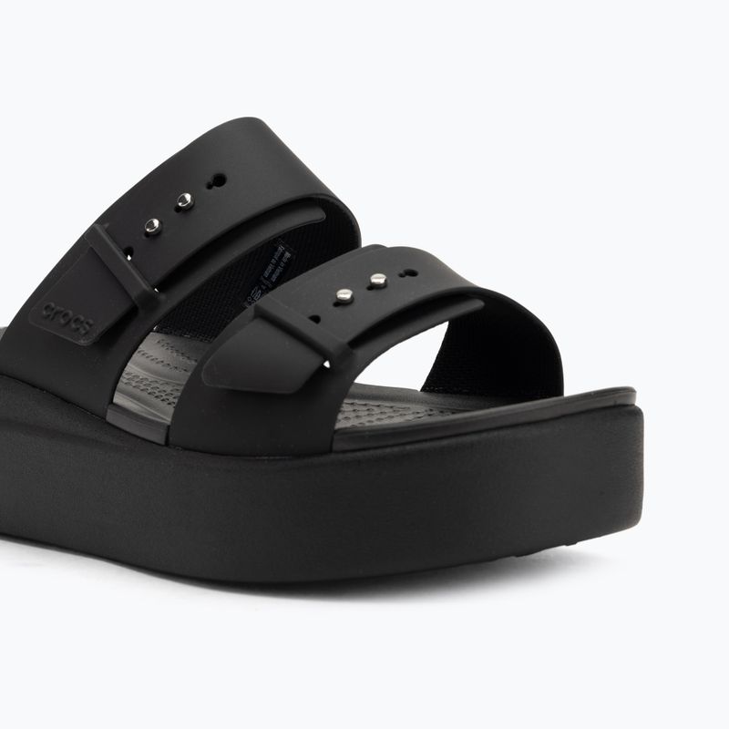 Klapki damskie Crocs Brooklyn Low Wedge black 7