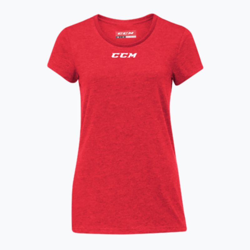 Koszulka damska CCM Crew Neck SR red