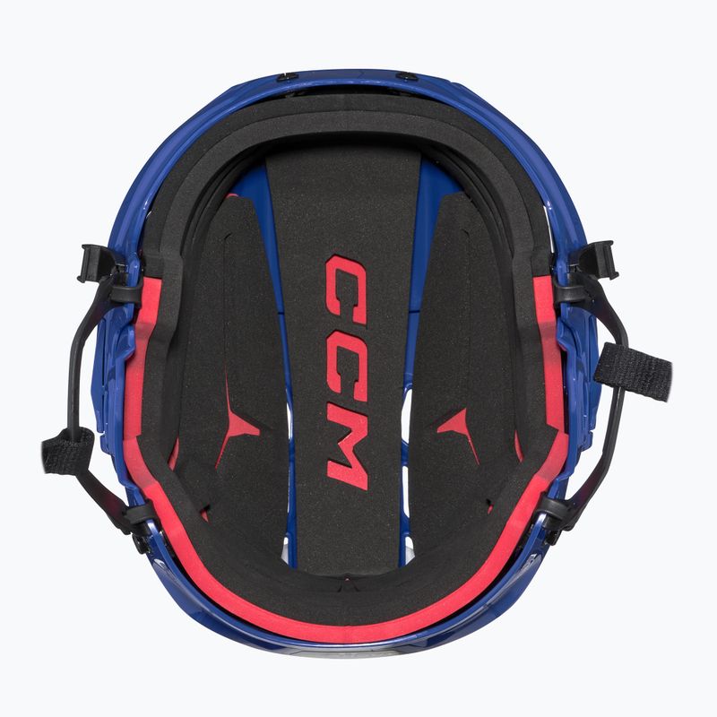 Kask hokejowy CCM Tacks 70 Combo royal 5