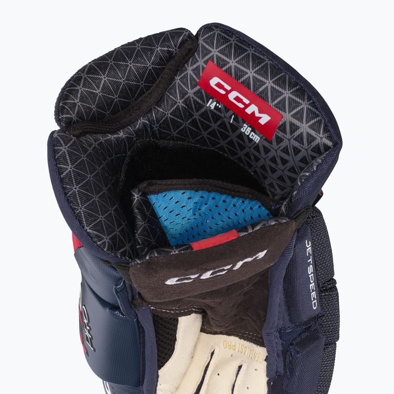 Rękawice hokejowe CCM JetSpeed FT6 Pro SR navy/red/white 5