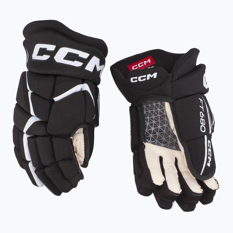 Rękawice hokejowe CCM JetSpeed FT680 SR black/white 3