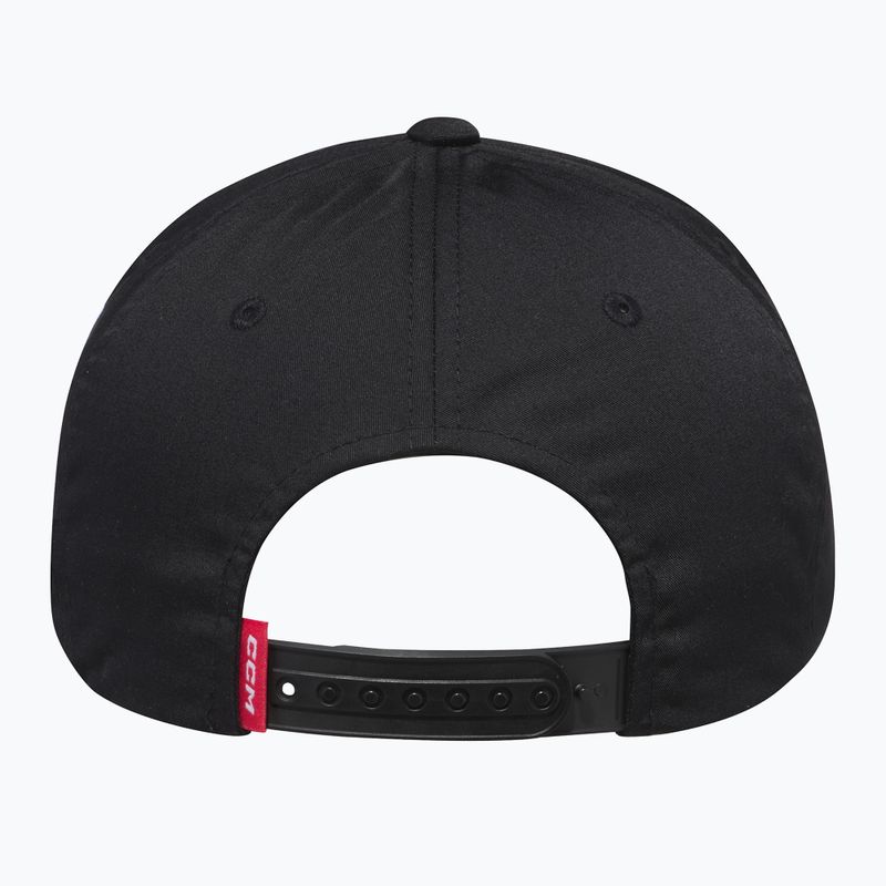 Czapka z daszkiem CCM Team Flatbrim Snapback SR black 3