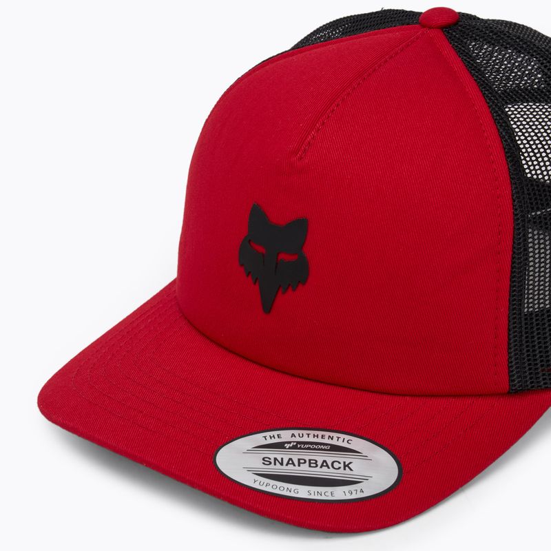 Czapka z daszkiem Fox Racing Fox Head Trucker flame red 3