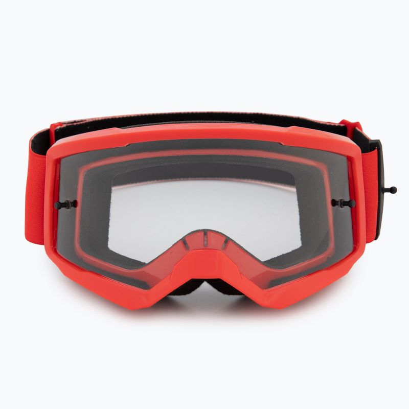 Gogle rowerowe dziecięce Fox Racing Main Core Jr fluorescent red/clear 2