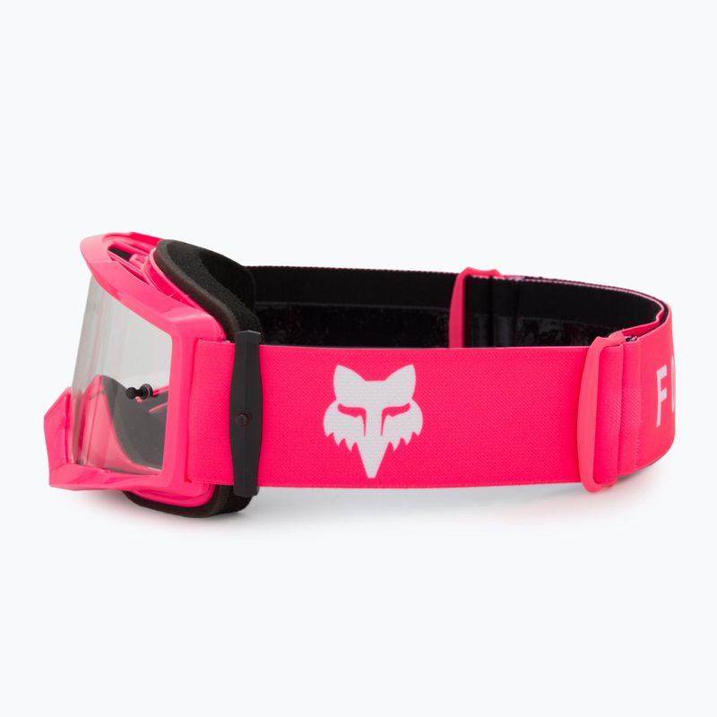 Gogle rowerowe dziecięce Fox Racing Main Core Jr pink/clear 4