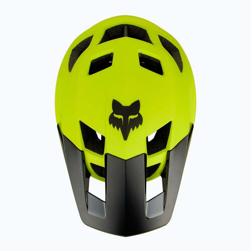 Kask rowerowy Fox Racing Dropframe fluorescent yellow 5