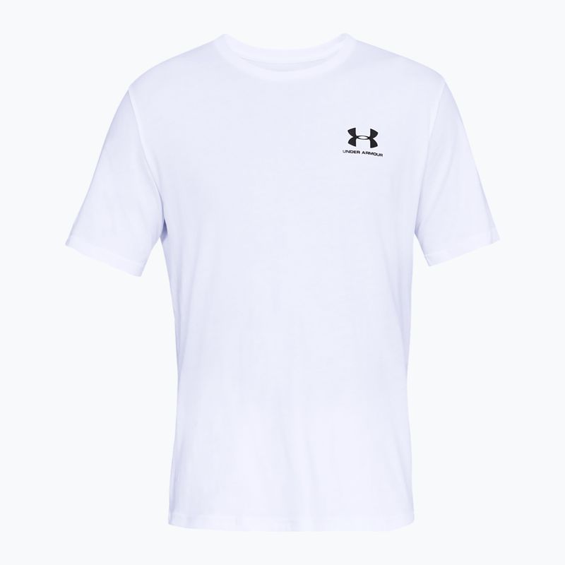 Koszulka męska Under Armour Sportstyle Left Chest white/black 8