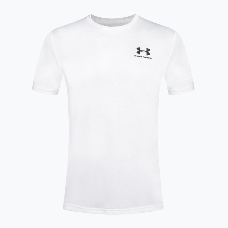 Koszulka męska Under Armour Sportstyle Left Chest white/black 4