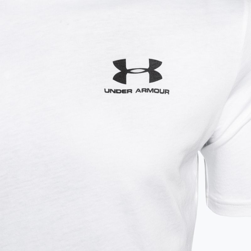 Koszulka męska Under Armour Sportstyle Left Chest white/black 6