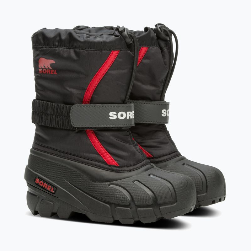 Śniegowce dziecięce Sorel Flurry Dtv black/bright red 9