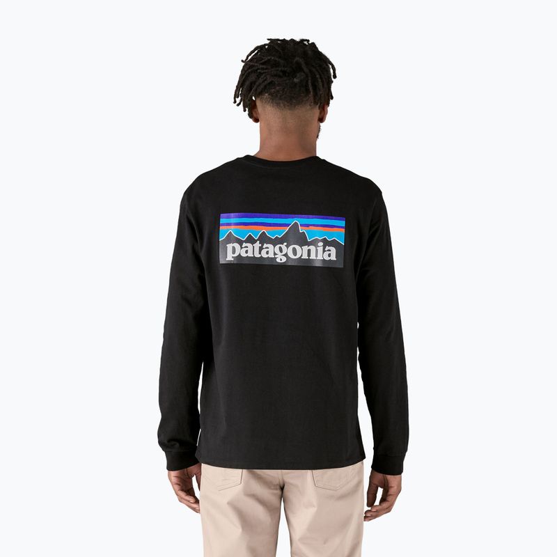 Longsleeve męski Patagonia P-6 Logo Responsibili black 3