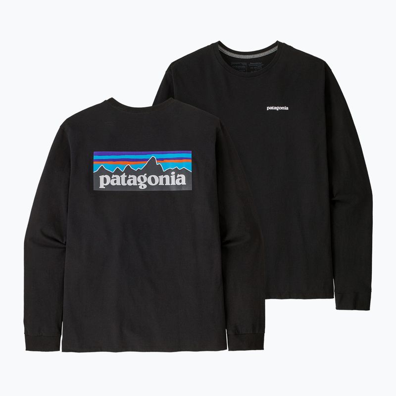 Longsleeve męski Patagonia P-6 Logo Responsibili black 4