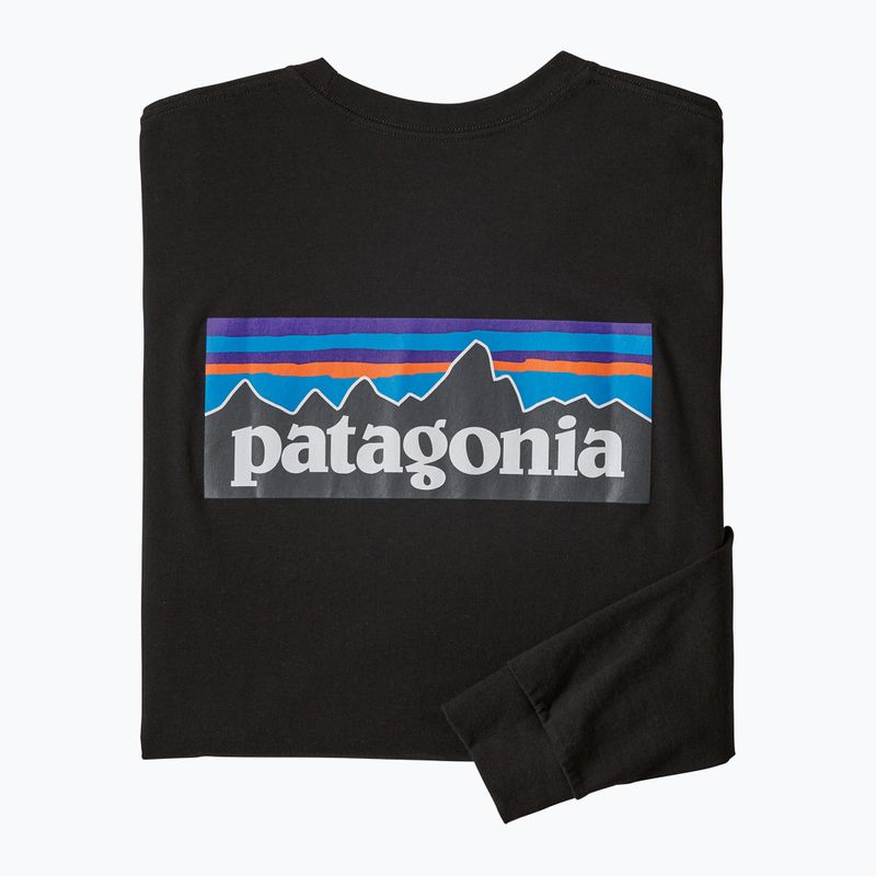 Longsleeve męski Patagonia P-6 Logo Responsibili black 7