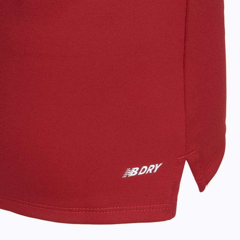 Bluza piłkarska dziecięca New Balance Training 1/4 Zip Knitted burgundy 5
