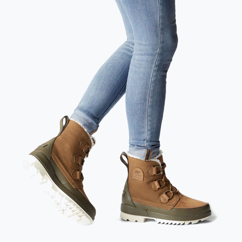 Śniegowce damskie Sorel Torino II Wp Waxed Canvas velvet tan/olive green 2