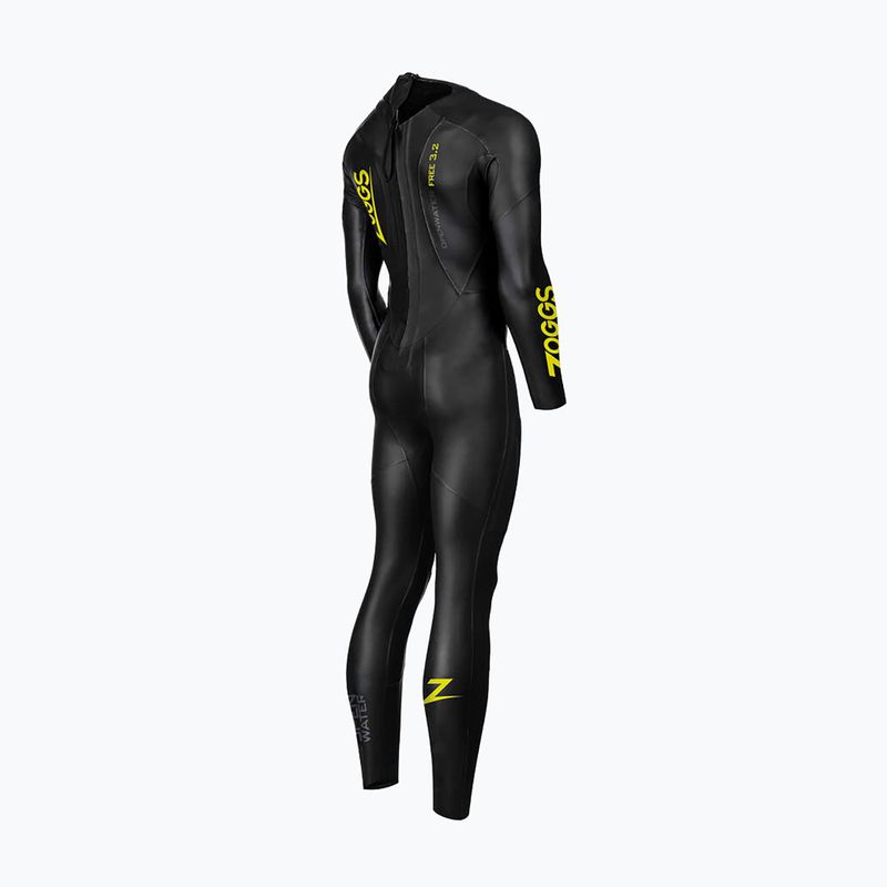Pianka triathlonowa damska Zoggs Ow Free 3/2 mm black/yellow 2