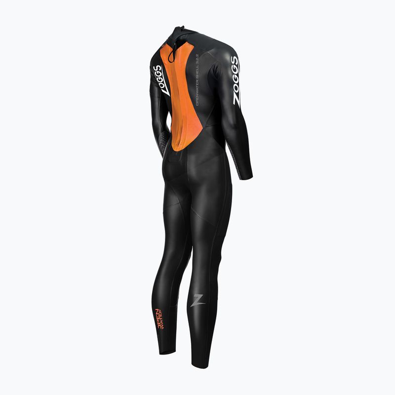 Pianka triathlonowa damska Zoggs Ow Shell Fs 3.2.2 mm black/orange 2
